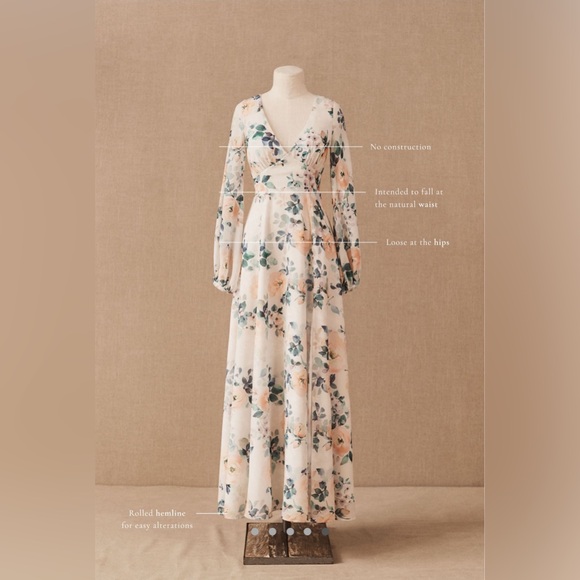 SALE Yumi Kim for Anthropologie Melissa Floral Maxi Dress in Sunday Rose, Size 2 - Picture 3 of 9